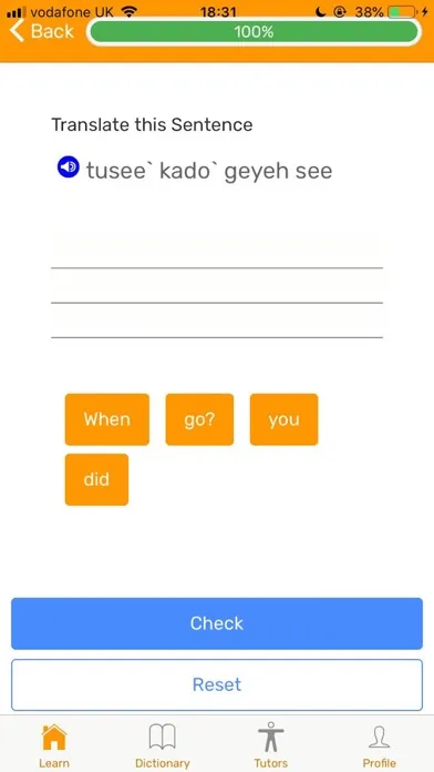 Tangkapan layar Fluently - Learn Punjabi