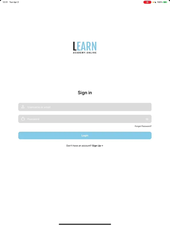 Learn Academy app iPad  स्क्रीनशॉट