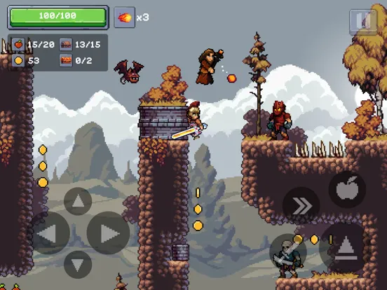 ภาพหน้าจอของ Apple Knight 2 iPad 