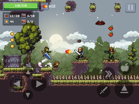ภาพหน้าจอของ Apple Knight 2 iPad 