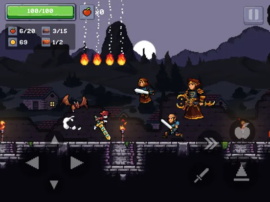 ภาพหน้าจอของ Apple Knight 2 iPad 