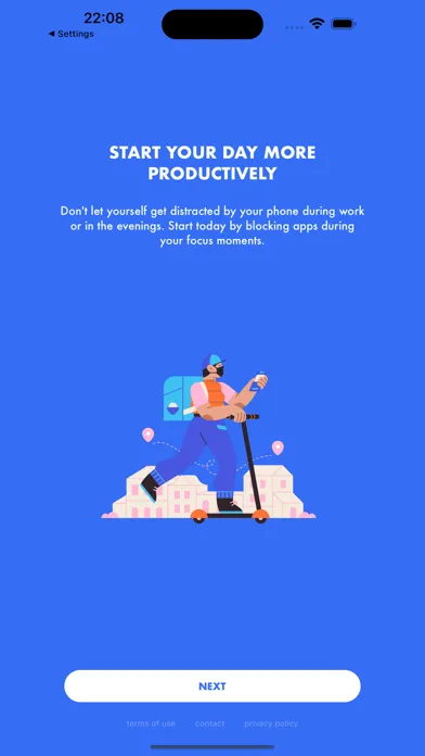 Capturas de tela do FocusTime - block apps
