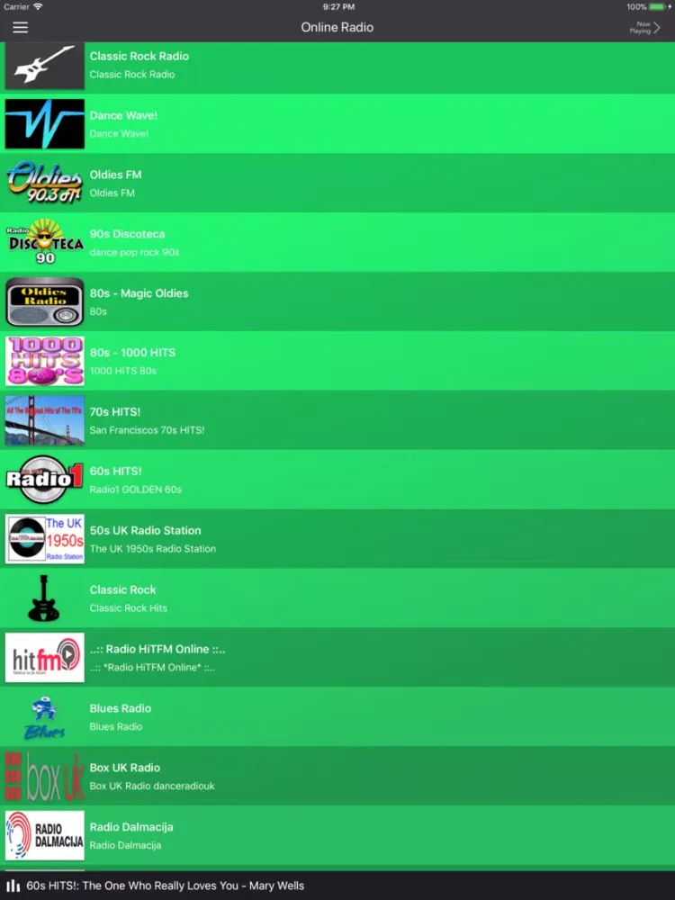 Online Radio Player iPad  Ekran Görüntüleri