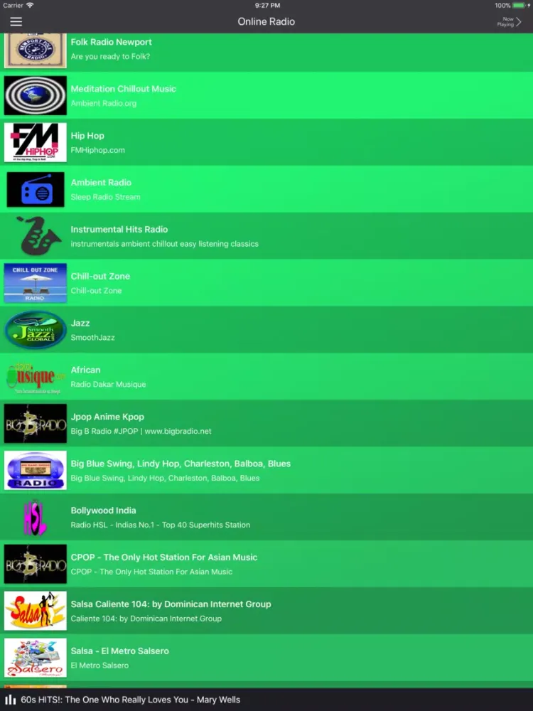 Online Radio Player iPad  Ekran Görüntüleri