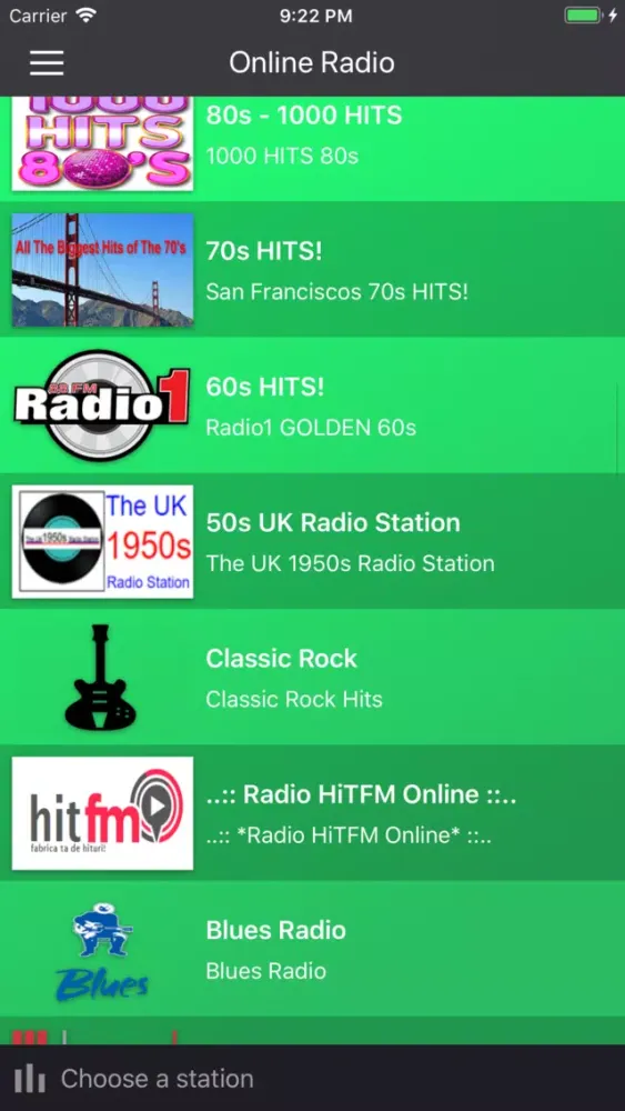 Online Radio Player Ekran Görüntüleri