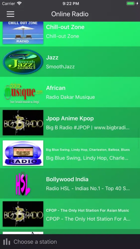 Online Radio Player Ekran Görüntüleri