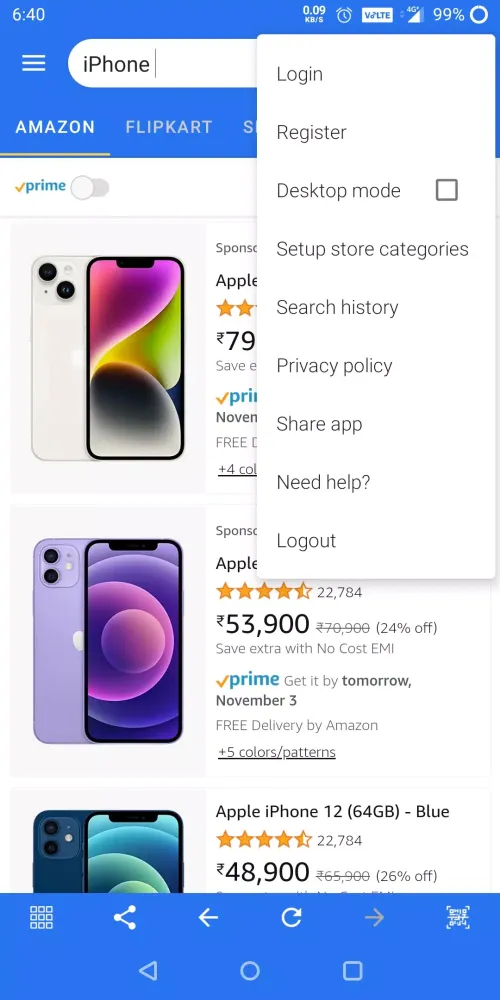 Shoppers Search Screenshots