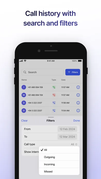Webphone by VoIPcloud Screenshots