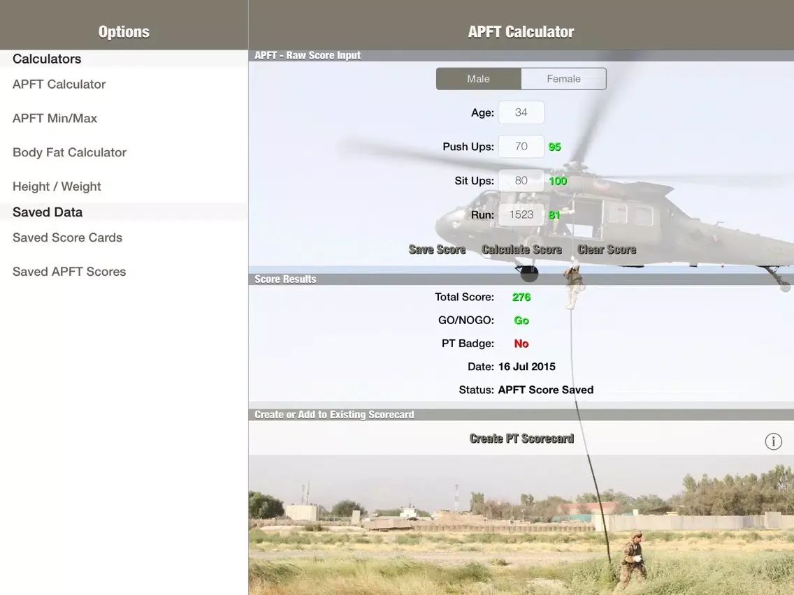 APFT Min / Max iPad 应用截图