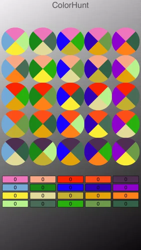 Capturas de tela do ColorHunt*