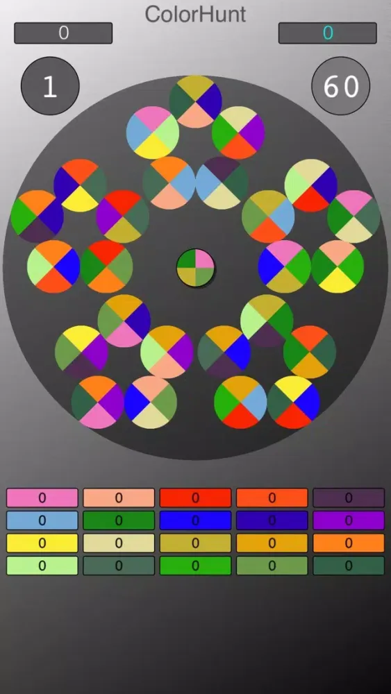 Capturas de tela do ColorHunt*