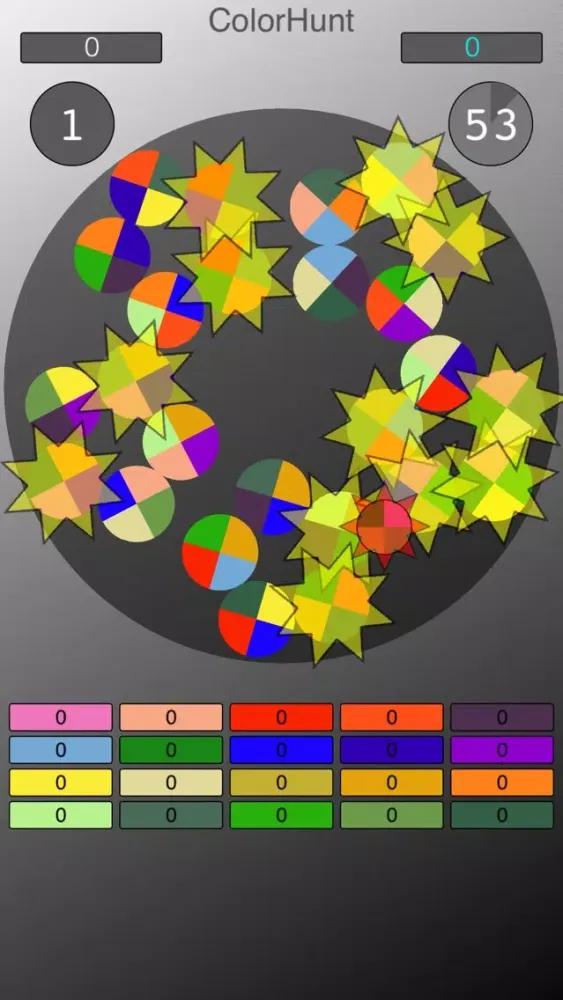 Capturas de tela do ColorHunt*