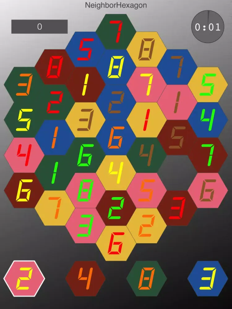 ภาพหน้าจอของ NeighborHexagon iPad 