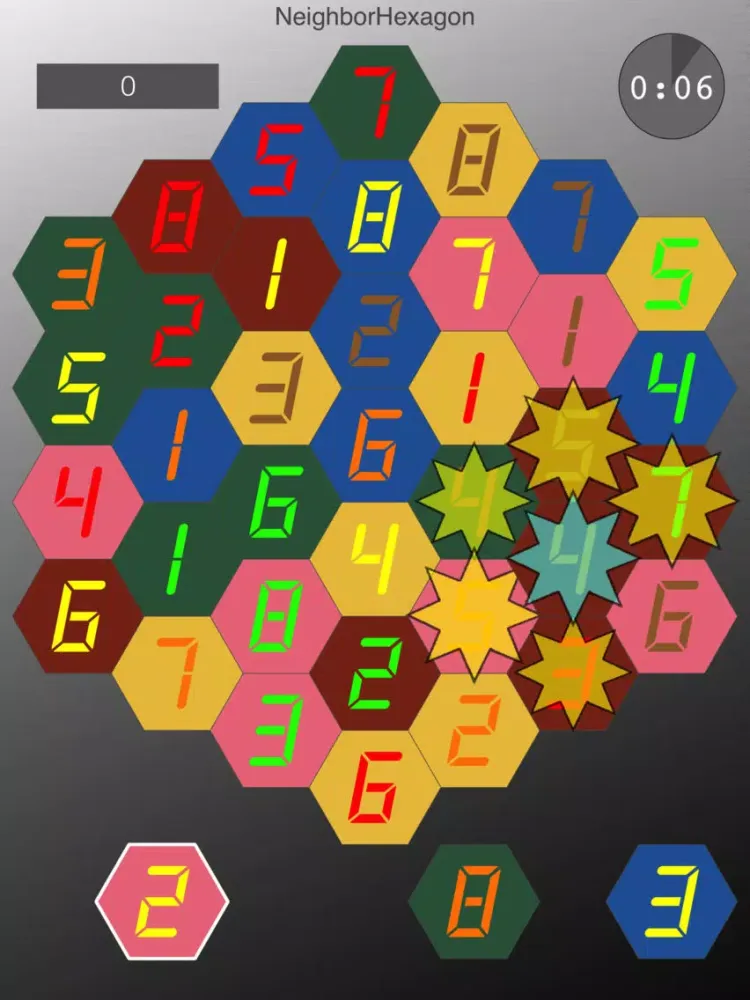 ภาพหน้าจอของ NeighborHexagon iPad 