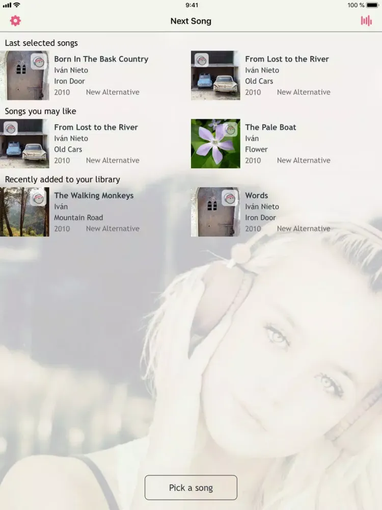 Screenshot di Next Song Music Player iPad 