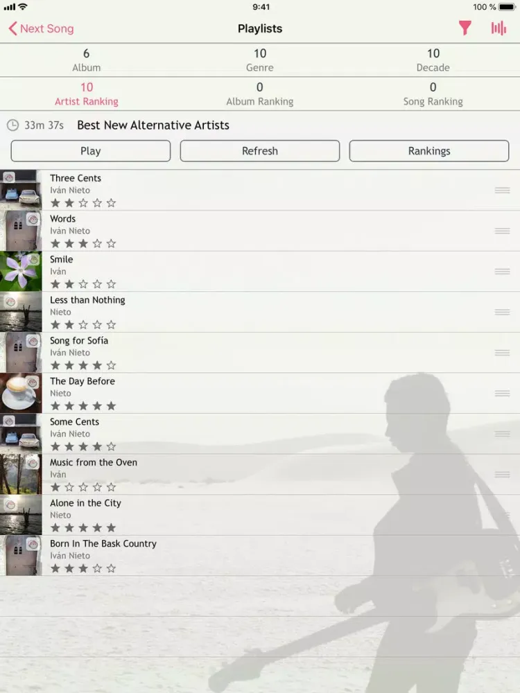 Screenshot di Next Song Music Player iPad 