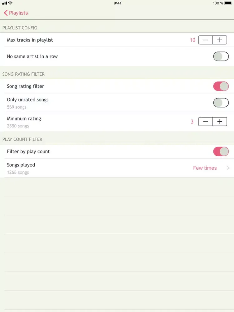 Screenshot di Next Song Music Player iPad 