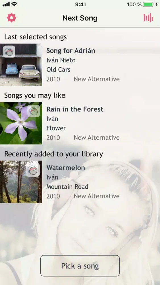 Screenshot di Next Song Music Player