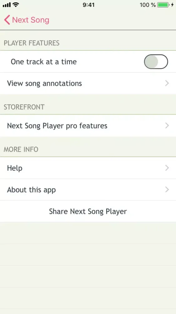 Screenshot di Next Song Music Player