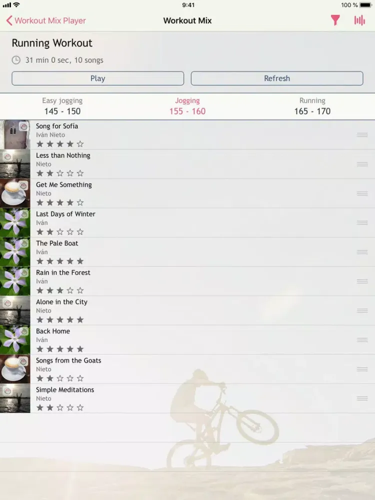 Workout Mix Music Player iPad  スクリーンショット