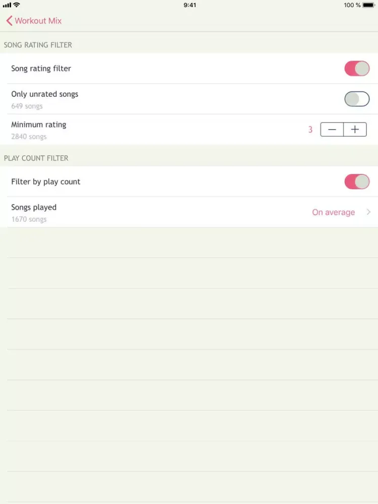 Workout Mix Music Player iPad  スクリーンショット