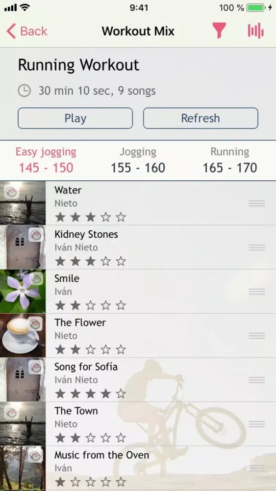 Workout Mix Music Player スクリーンショット