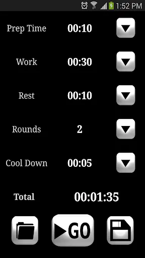 HIIT interval training timer Screenshots
