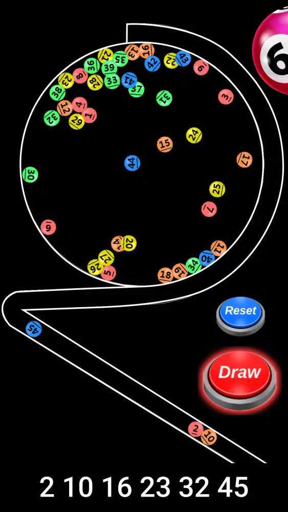 Lotto Draw Machine Ekran Görüntüleri