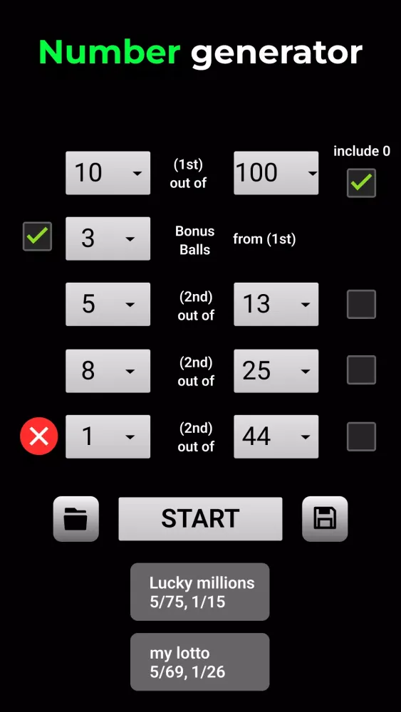 Lotto Draw Machine Ekran Görüntüleri
