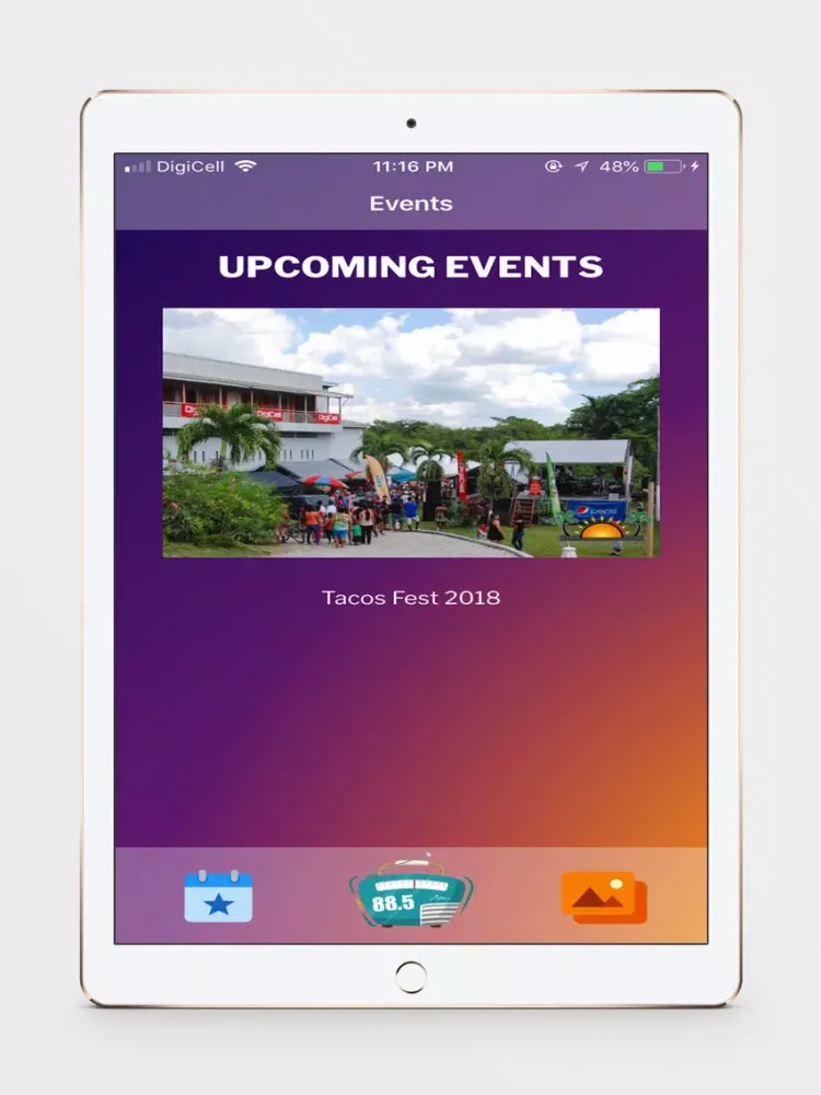 Universal Radio Belize iPad  스크린샷