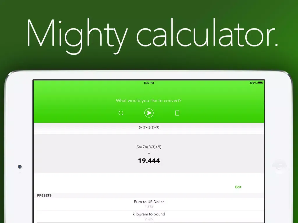 Ảnh chụp màn hình của Convert - Unit Converter, Calculator and Currencies iPad 