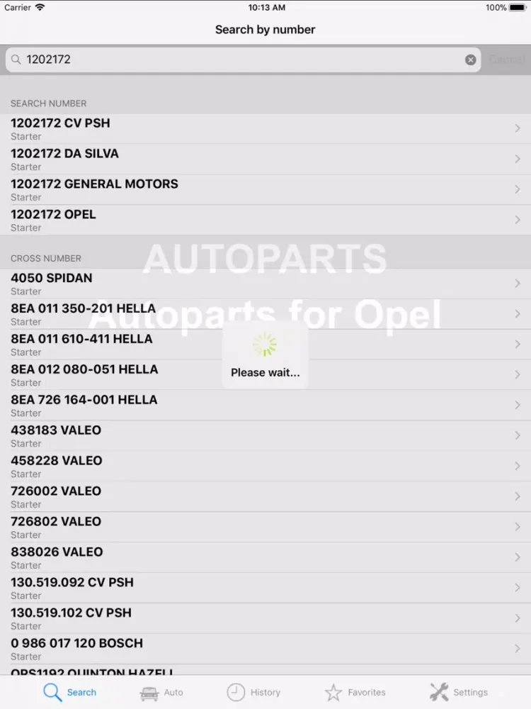 تصاویر Autoparts for Opel iPad 