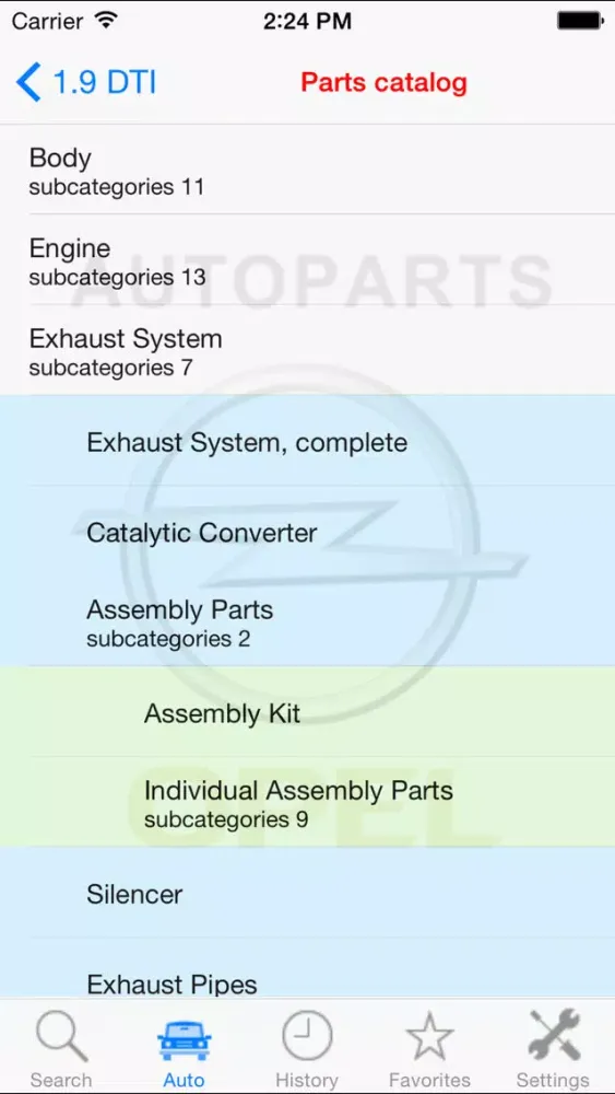 تصاویر Autoparts for Opel