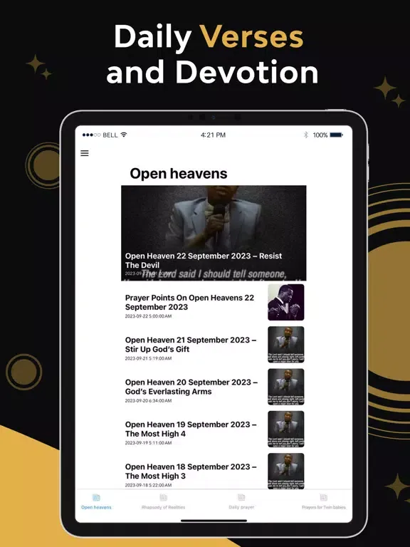 Screenshot di Open Heavens Devotional iPad 