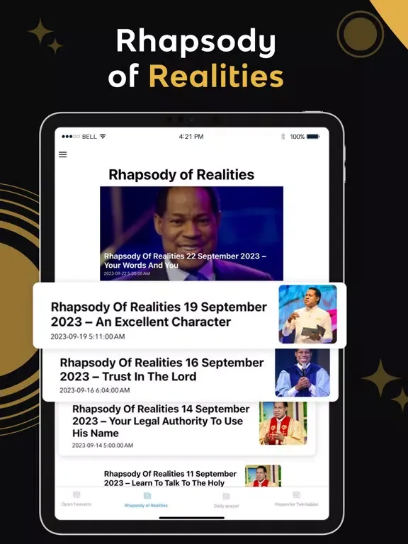 Screenshot di Open Heavens Devotional iPad 