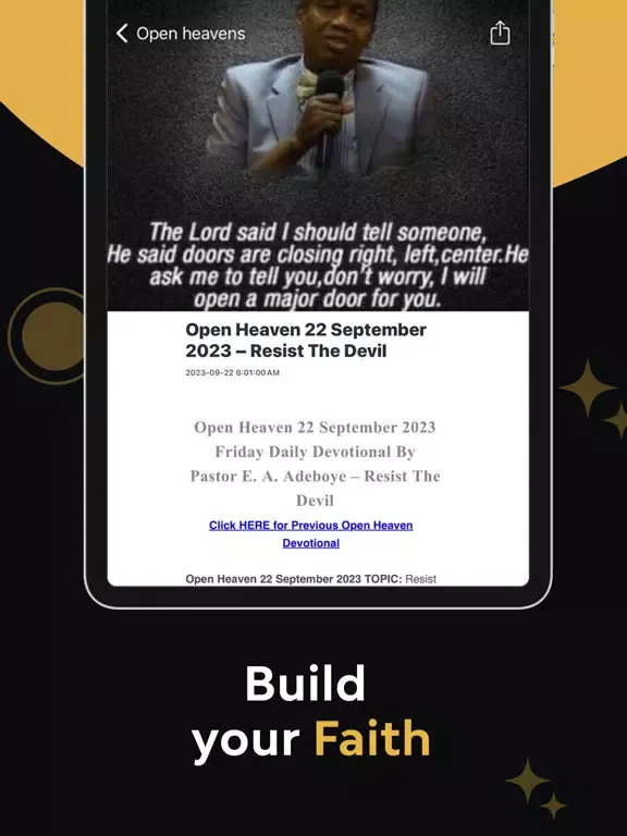 Screenshot di Open Heavens Devotional iPad 