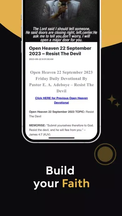 Screenshot di Open Heavens Devotional