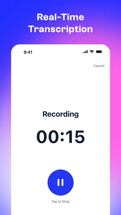 Whisper : Speech to Text Screenshots