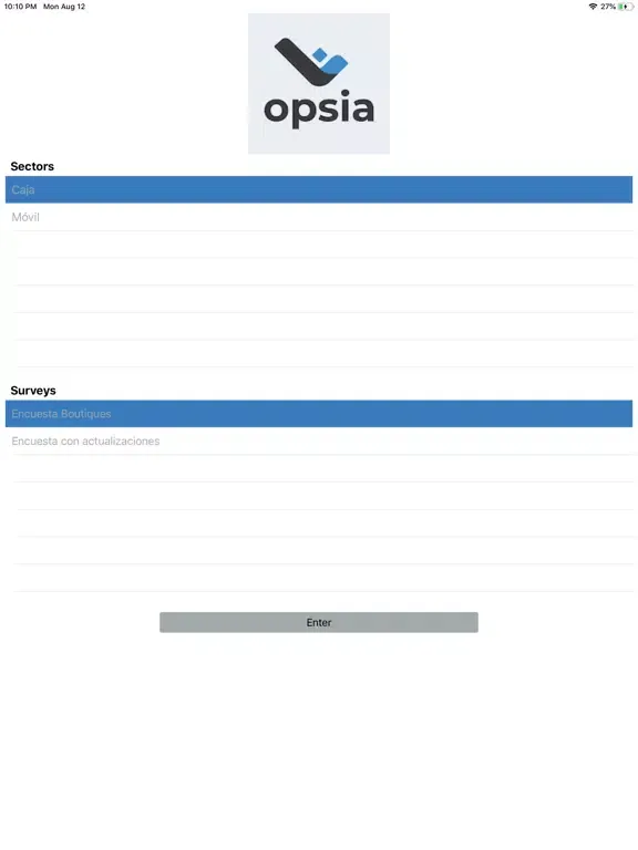 Opsia iPad  Screenshots