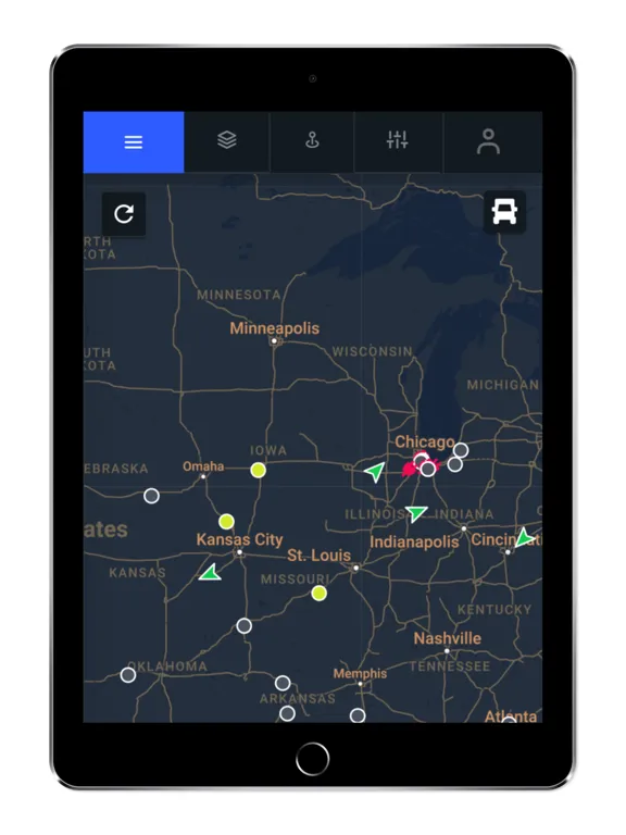 Optima ELD Fleet iPad  Screenshots