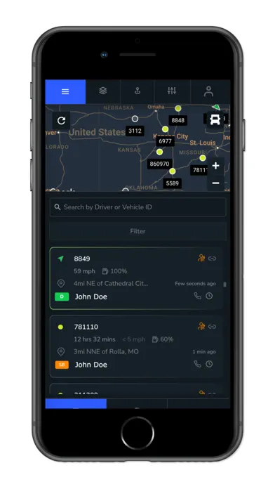 Optima ELD Fleet Screenshots