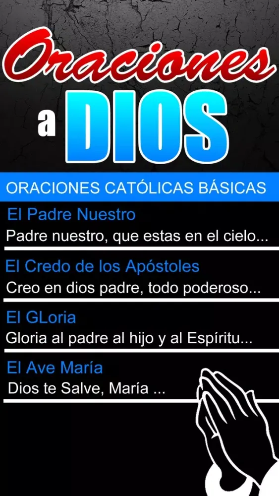 Capturas de tela do Oraciones a Dios