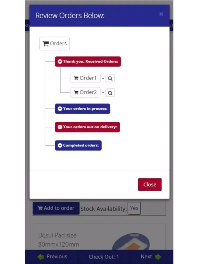 ภาพหน้าจอของ Seremed Orders iPad 