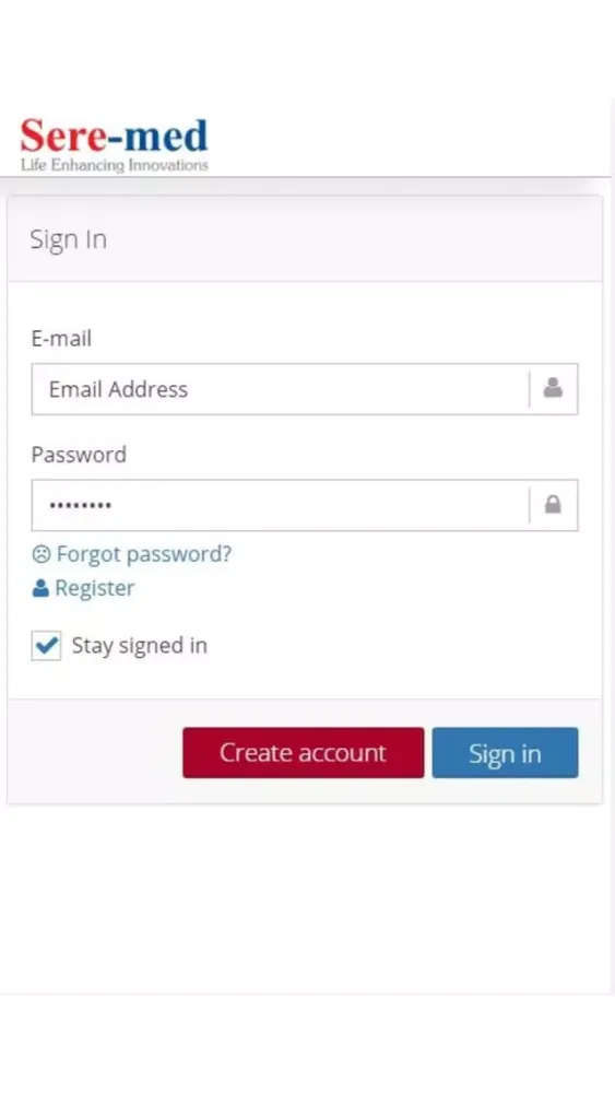 ภาพหน้าจอของ Seremed Orders