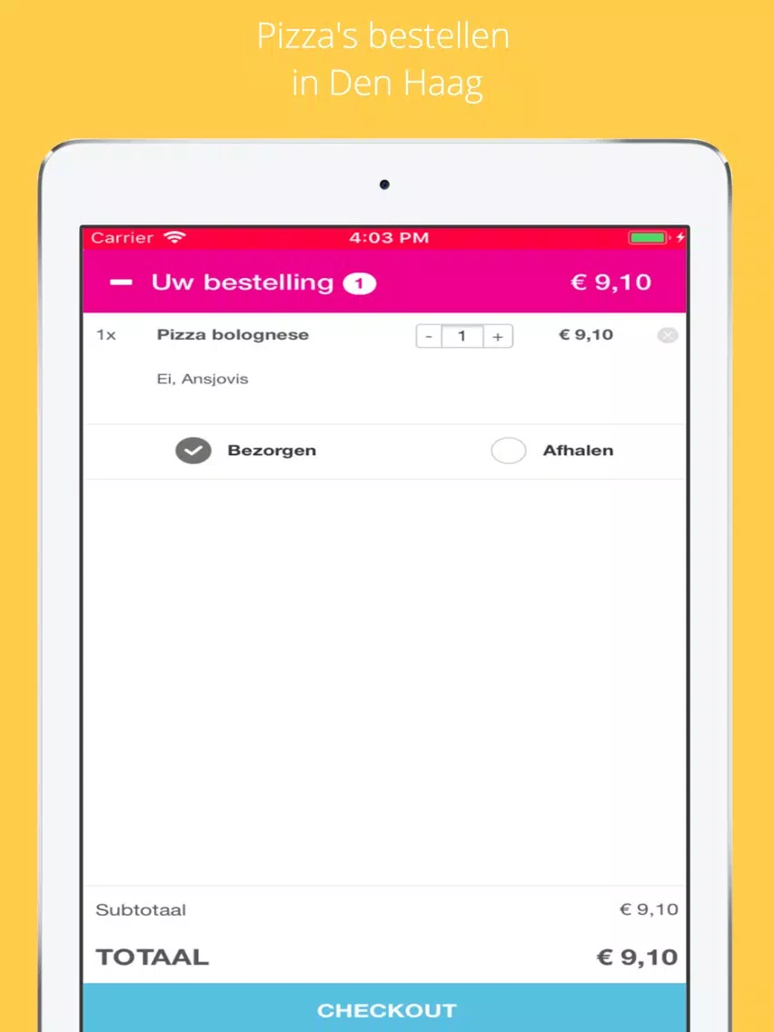 Deli's Pizza iPad  스크린샷