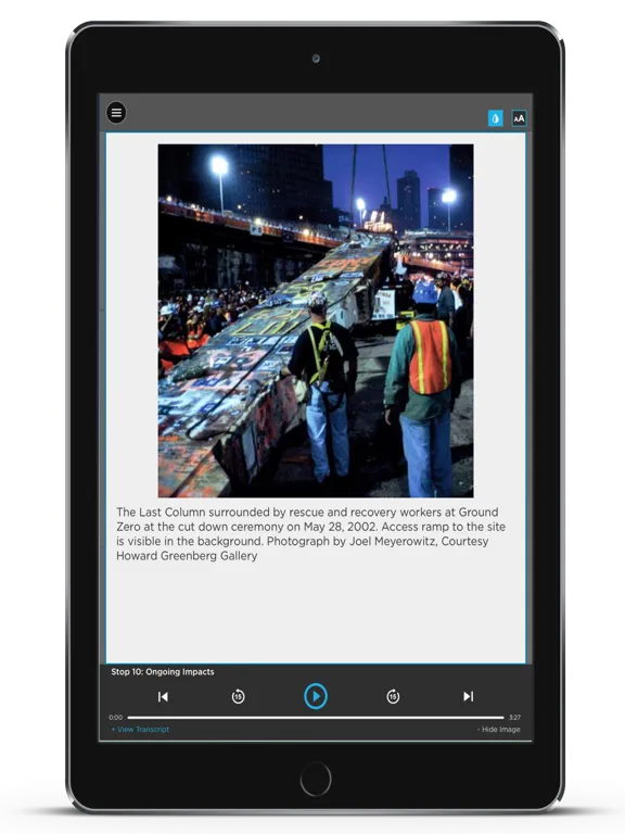 Zrzuty ekranu 9/11 Memorial Audio Guide iPad 
