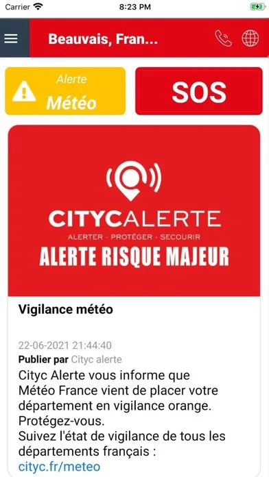 Cityc Alerte Screenshots