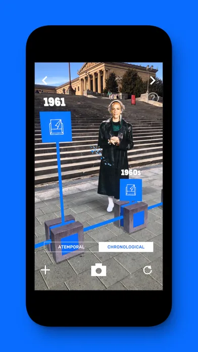 Over Time AR Screenshots