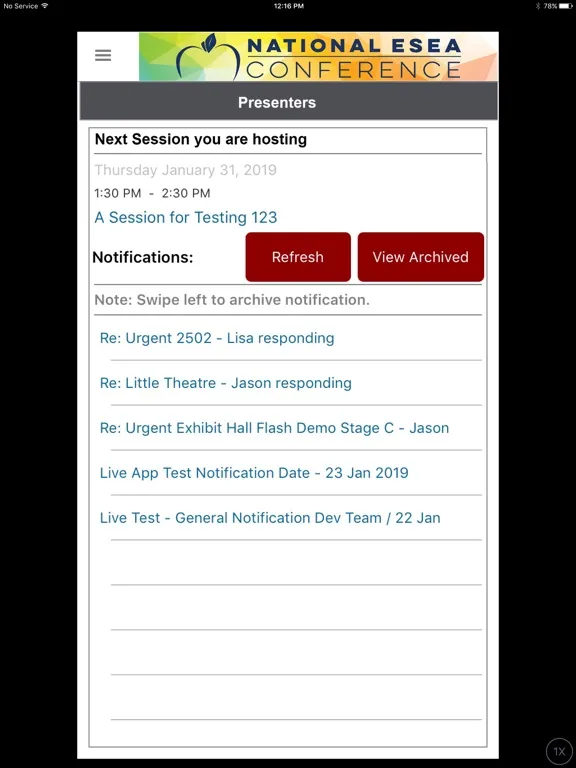 2020 National ESEA Conference iPad  スクリーンショット