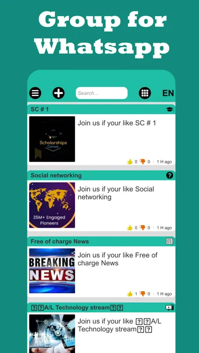 Скриншоты Group for Whatsapp